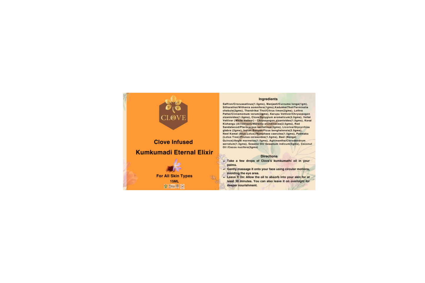 Clove Infused Kumkumadi Eternal Elixir | 15ml