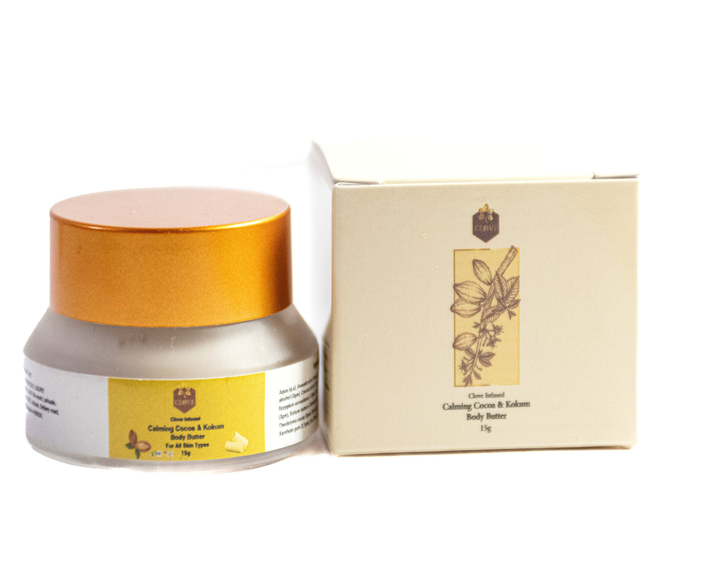 Clove Infused Calming Cocoa & Kokum Body Butter | 15g