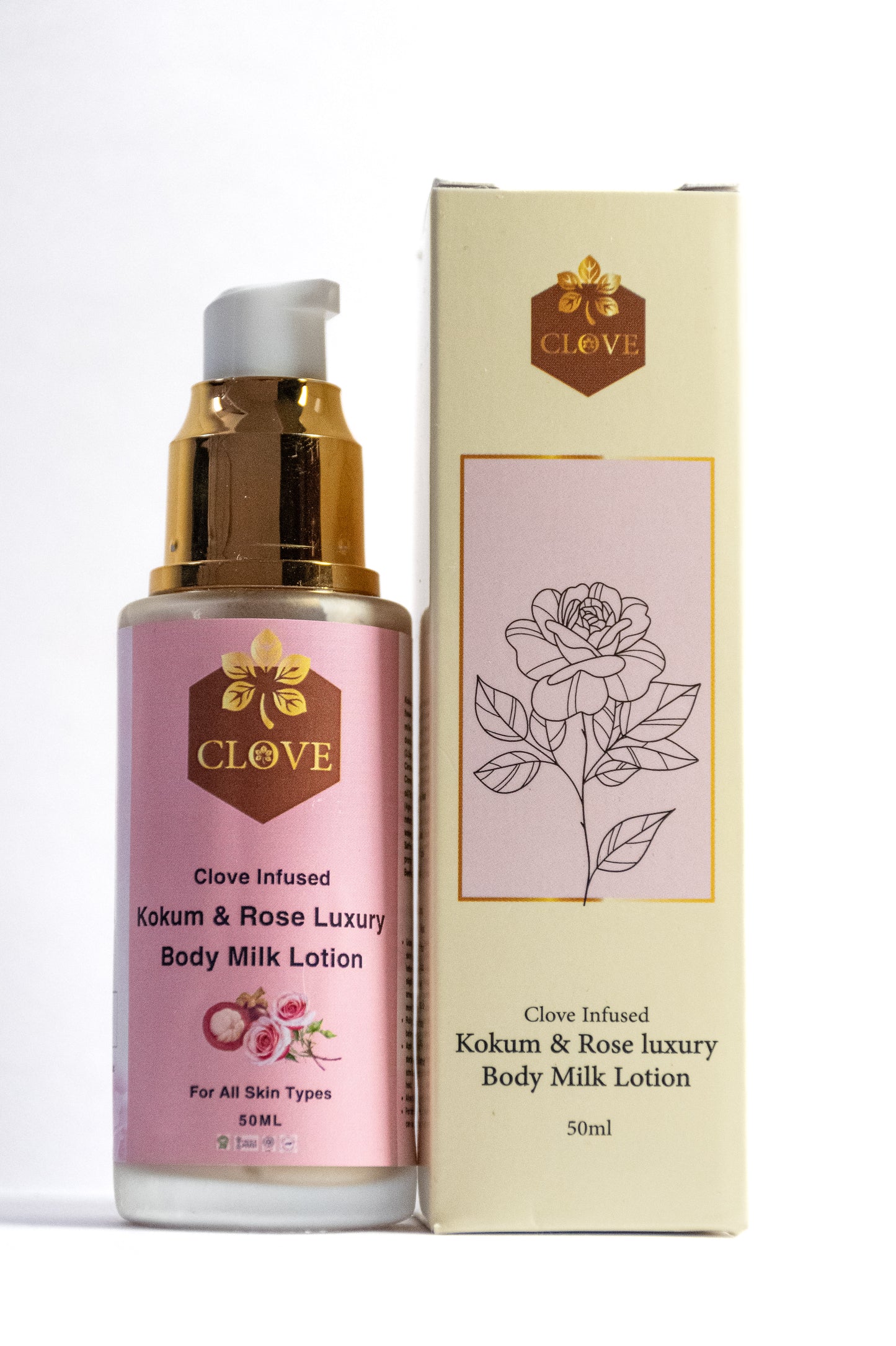 Clove Infused Kokum & Rose Luxury Body Milk Lotion | 50ml