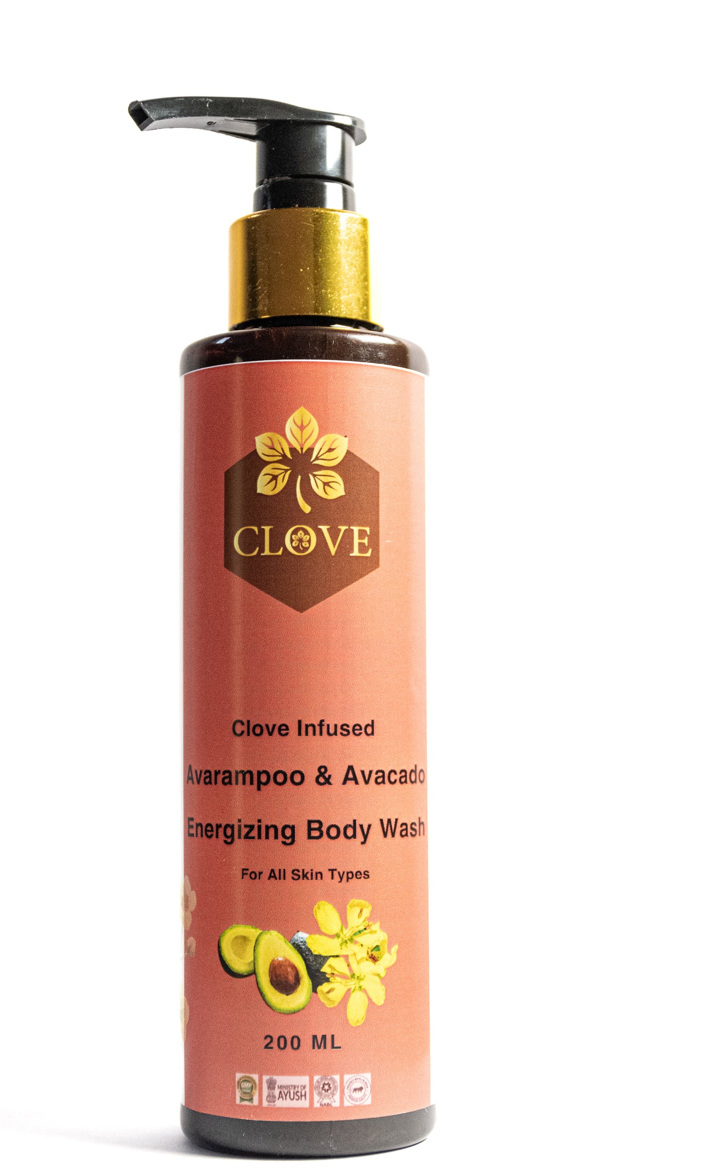 Clove Infused Avarampoo & Avacado Energizing Body Wash | 200 ml