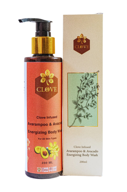Clove Infused Avarampoo & Avacado Energizing Body Wash | 200 ml