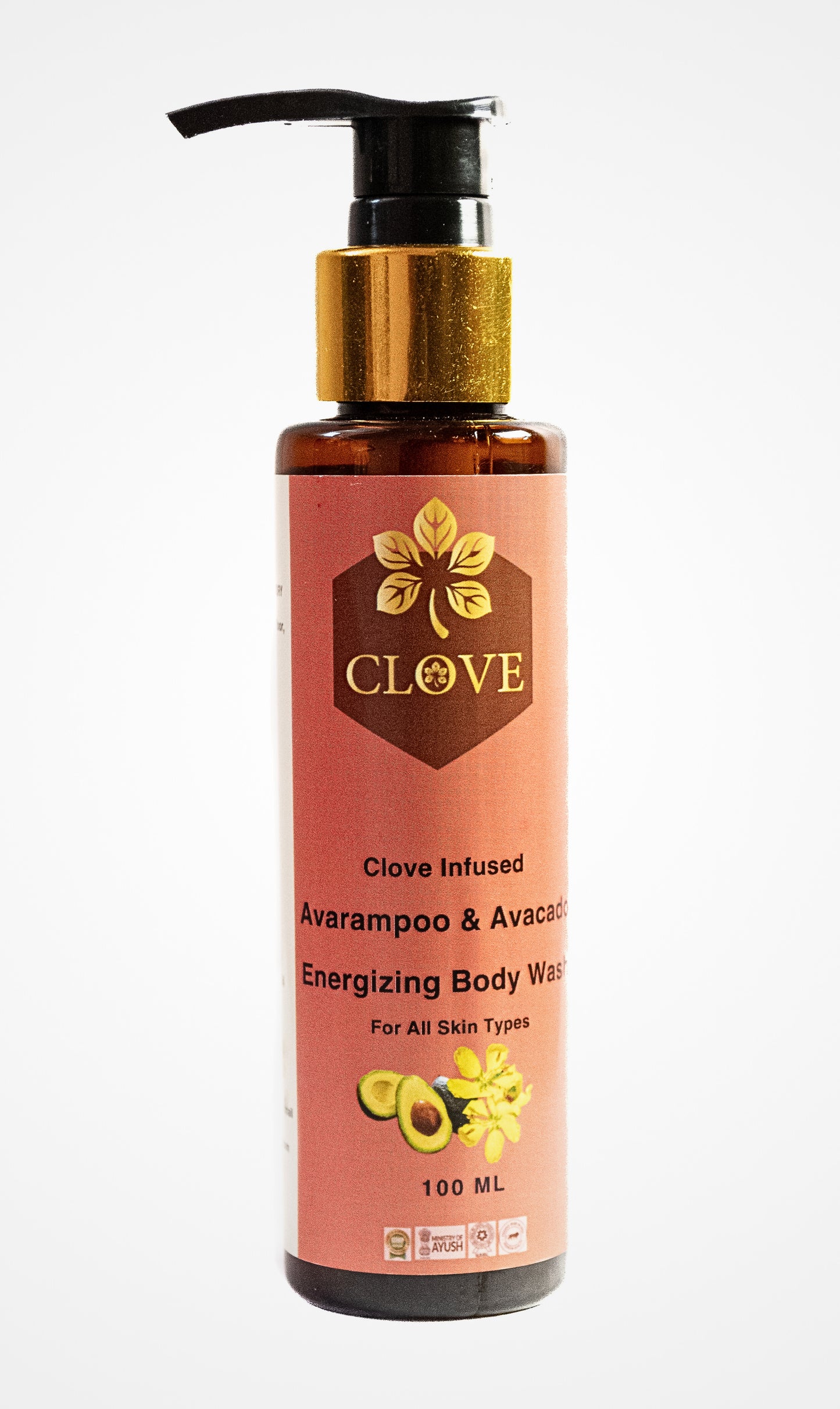 Clove Infused Avarampoo & Avacado Energizing Body Wash | 100 ml