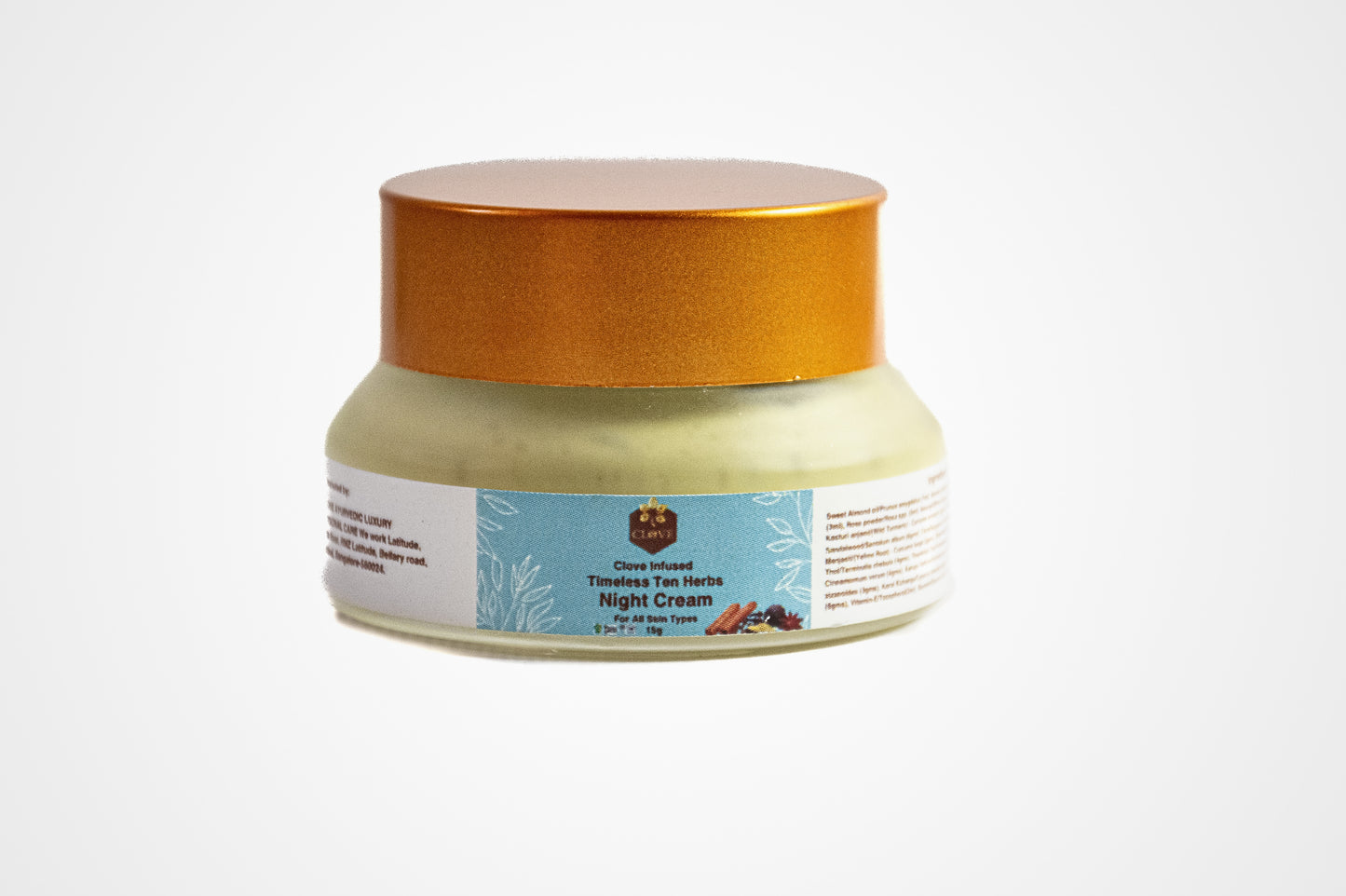 Clove Infused Timeless Ten Herbs Night Cream | 15g